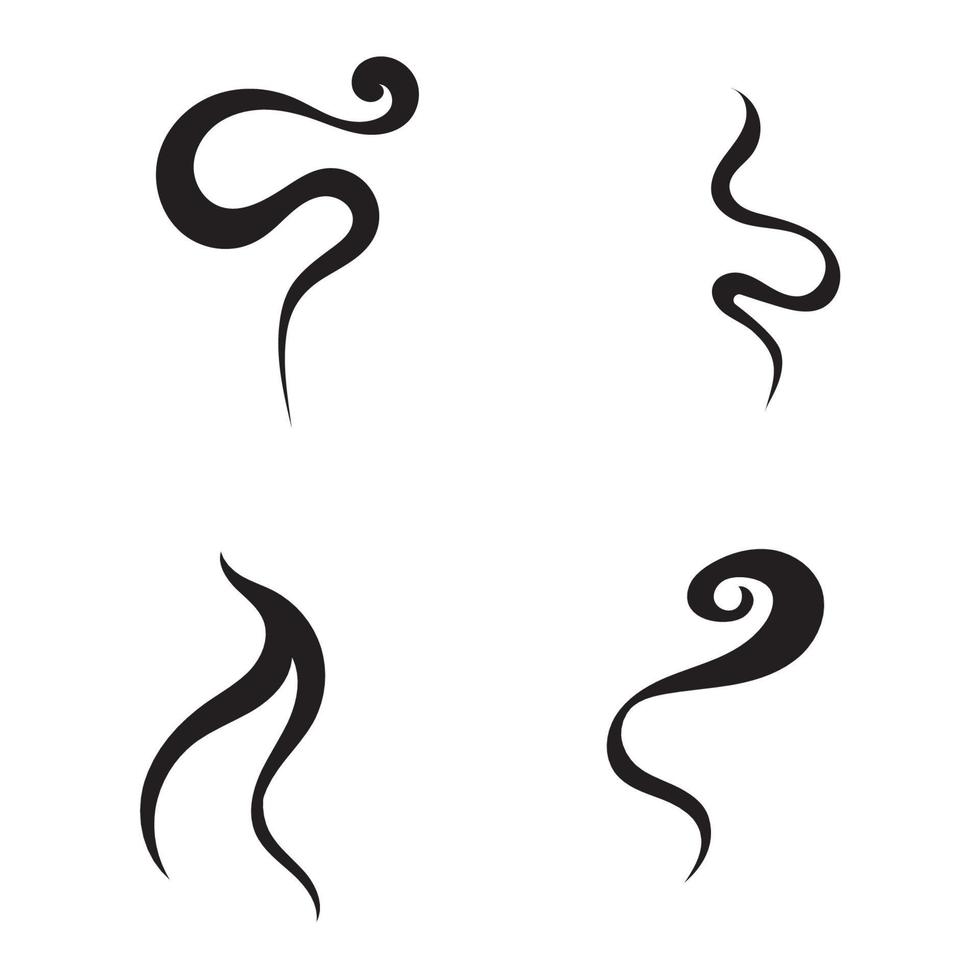 Ilustración de diseño de icono de vector de humo