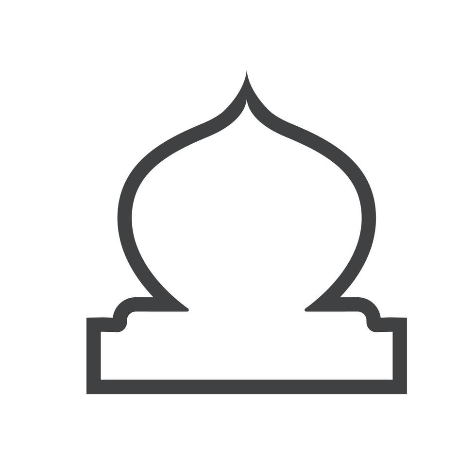 Mosque Window Vector Icon