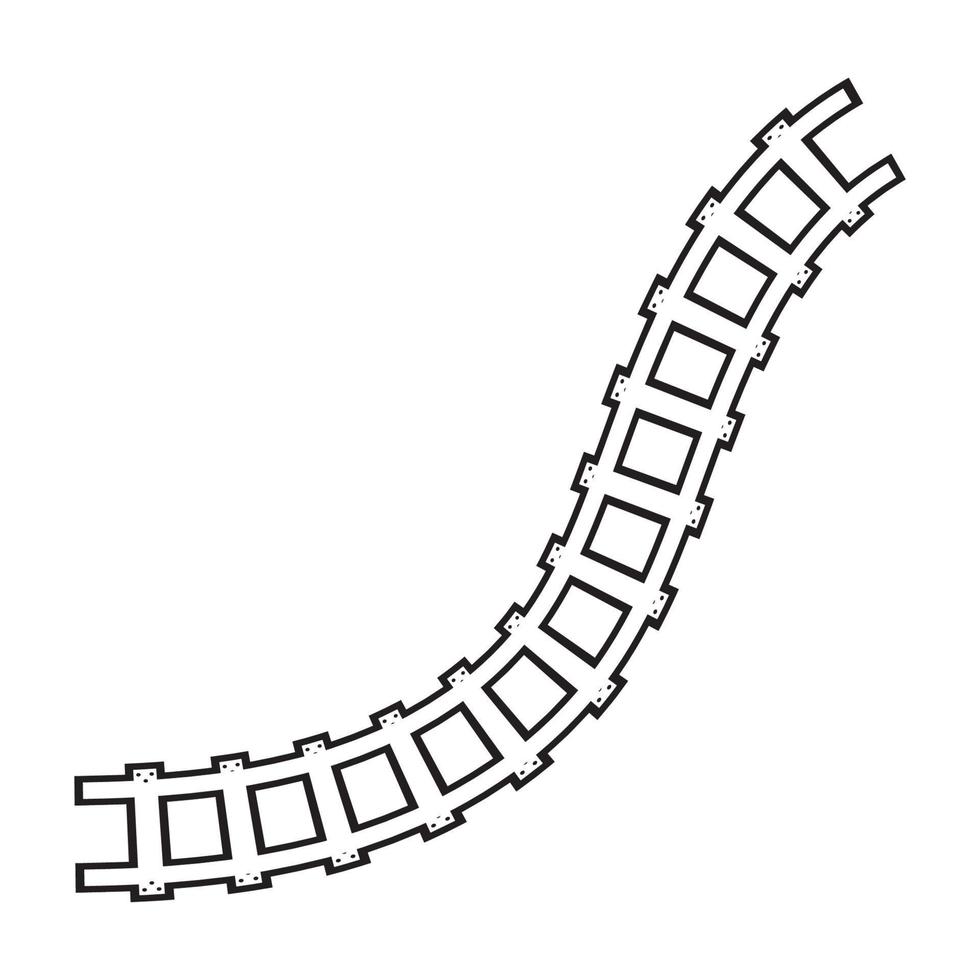 vector de ilustración de ferrocarril