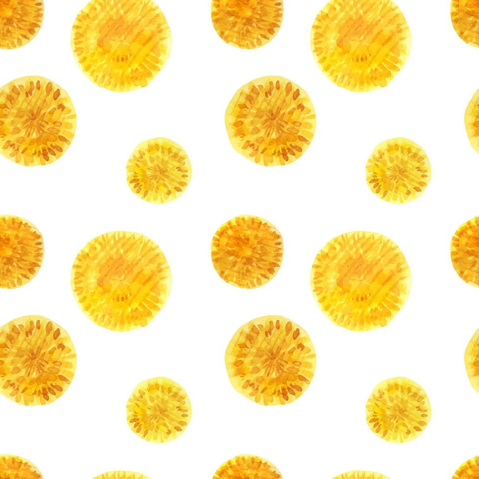 Floral seamless pattern with wild dandelion vector