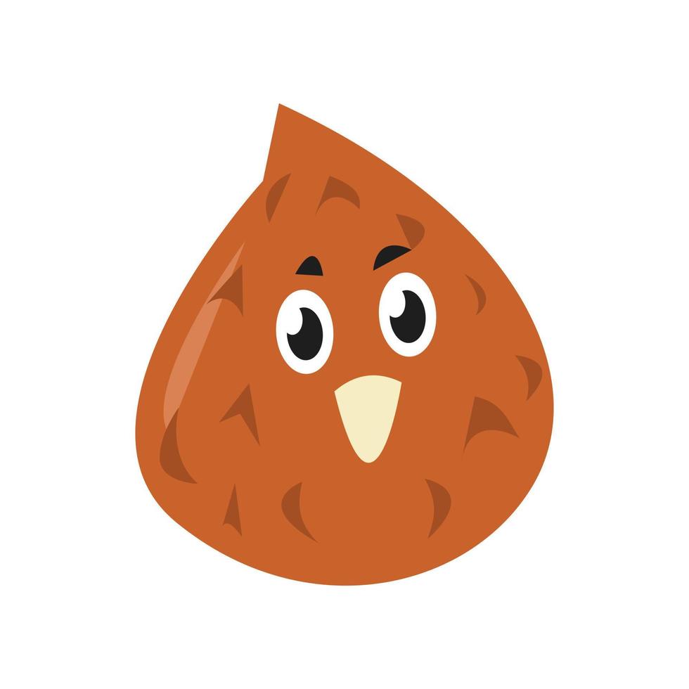 snake fruit cute character. snake fruit. isolated on a white background. suitable for mascot, children's book, t-shirt design etc. fruit, food, health concept. flat vector design illustration