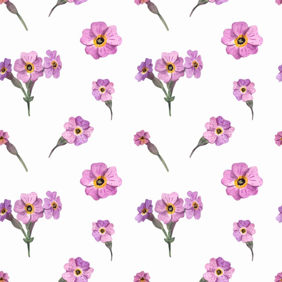 Floral seamless pattern with wild plants vector