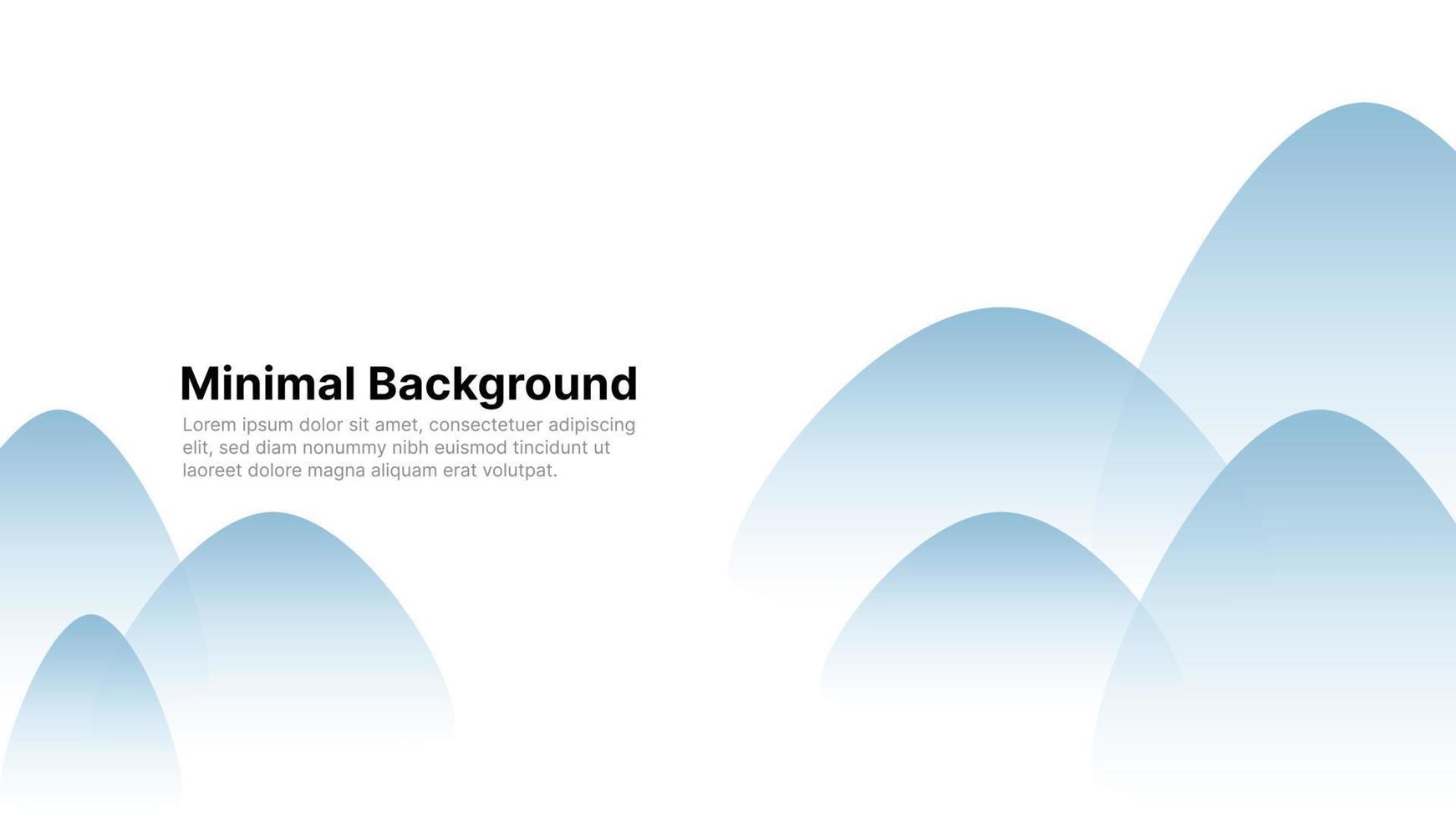 A blue wavy shape pattern created a mountain visual element. It can be suitable for minimal background and everything related to banners, cover, nature, and related to backgrounds. vector