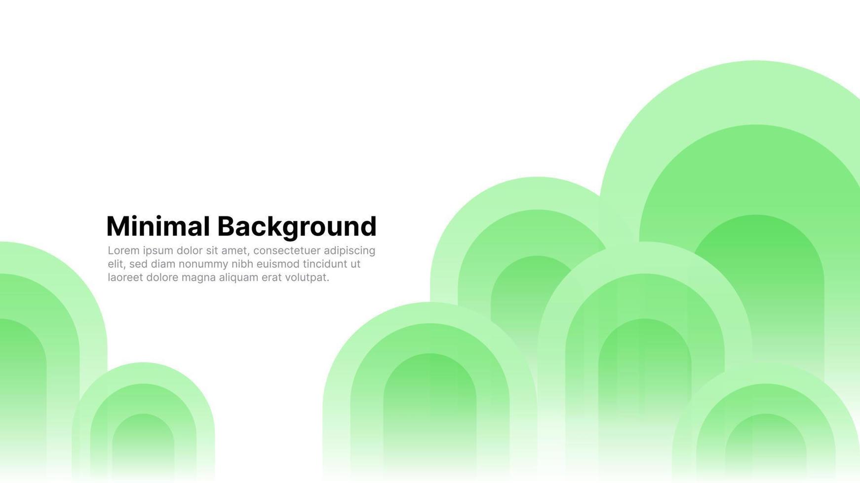 A green circle wavy shape pattern created a trees visual element. It can be suitable for minimal background and everything related to banners, cover, nature, and related to backgrounds. vector