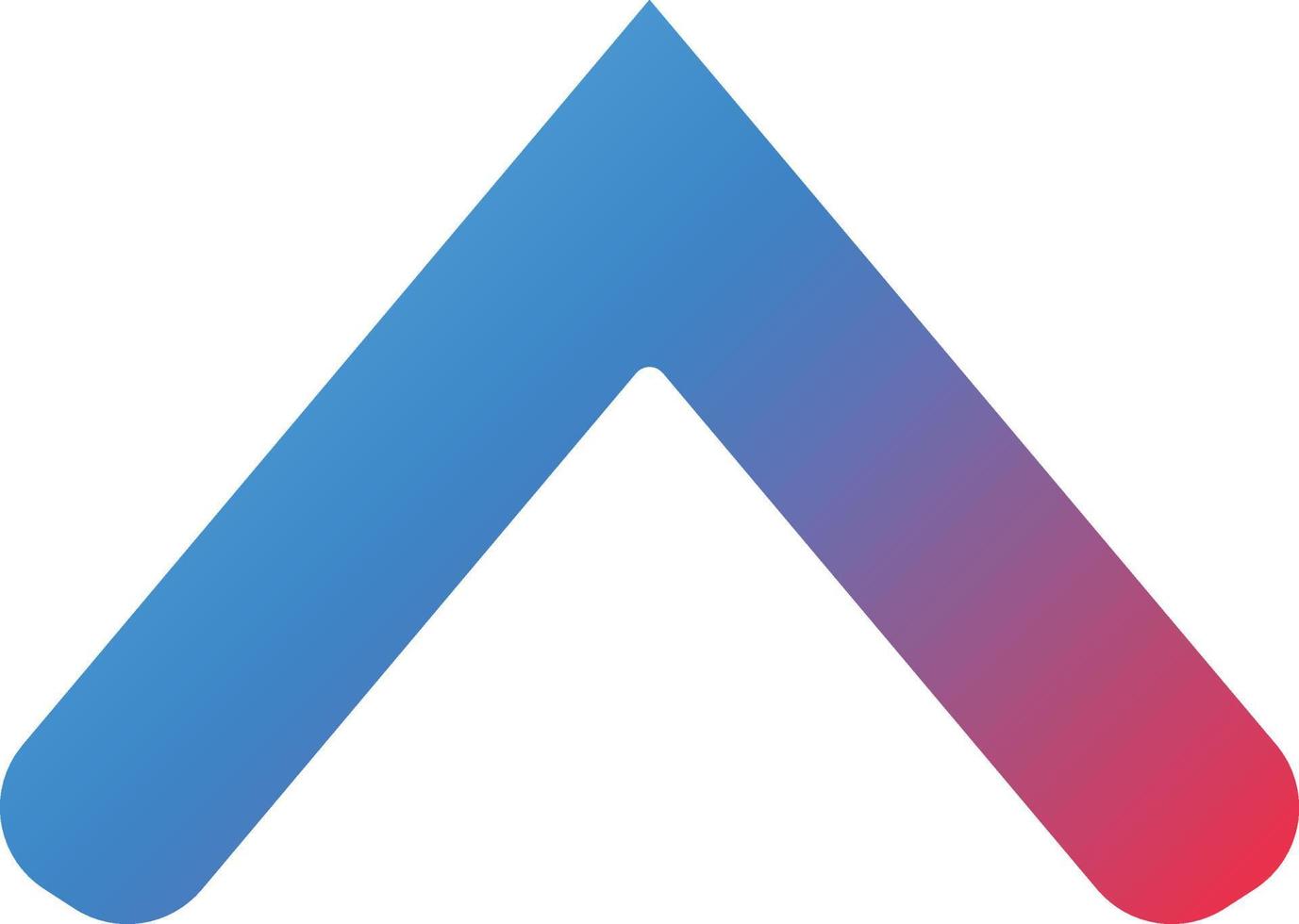 Up Chevron Icon Style vector