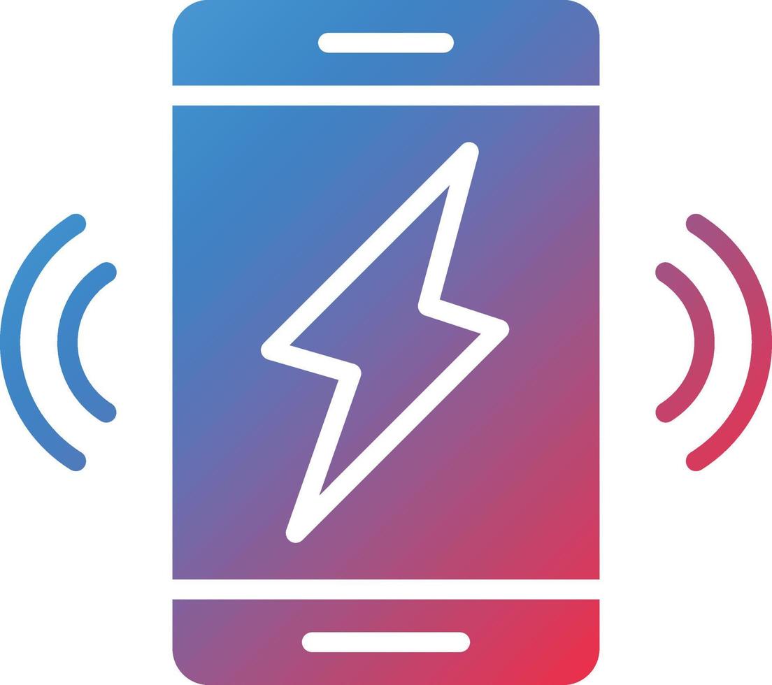 Wireless Charging Icon Style vector