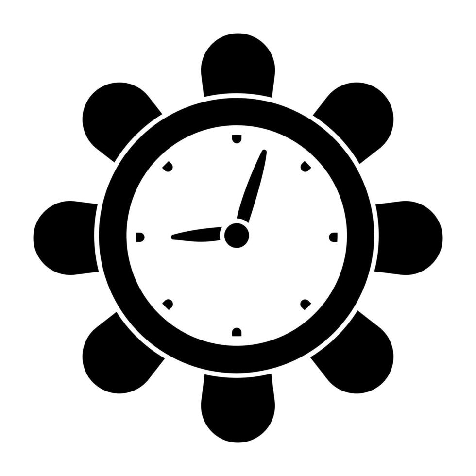 An icon design of wall clock vector