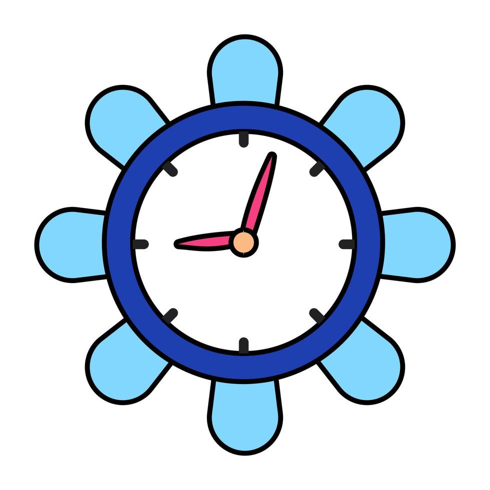 An icon design of wall clock vector