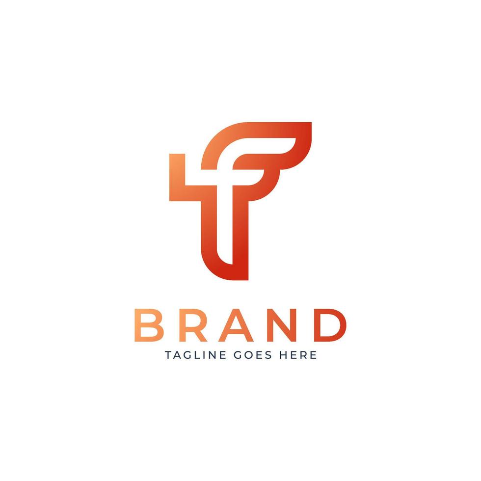 f fire logo design identity vector