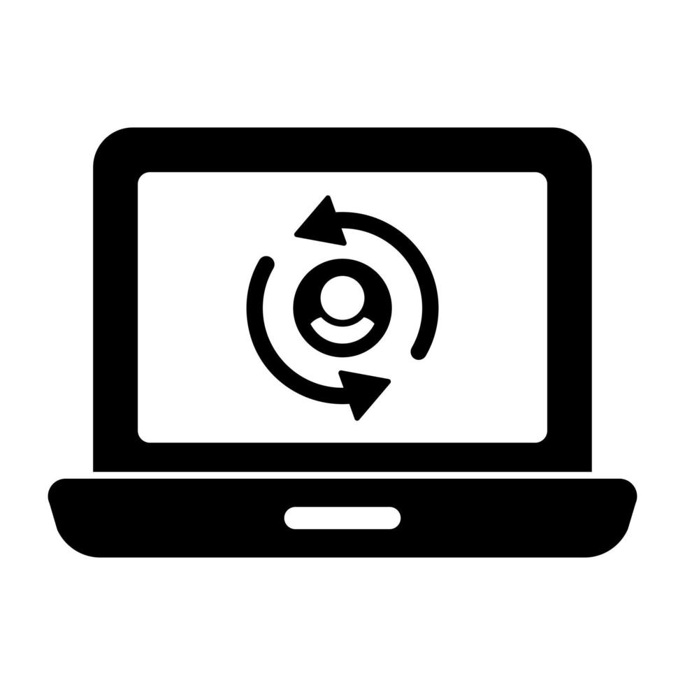 An icon design of profile update 12765039 Vector Art at Vecteezy