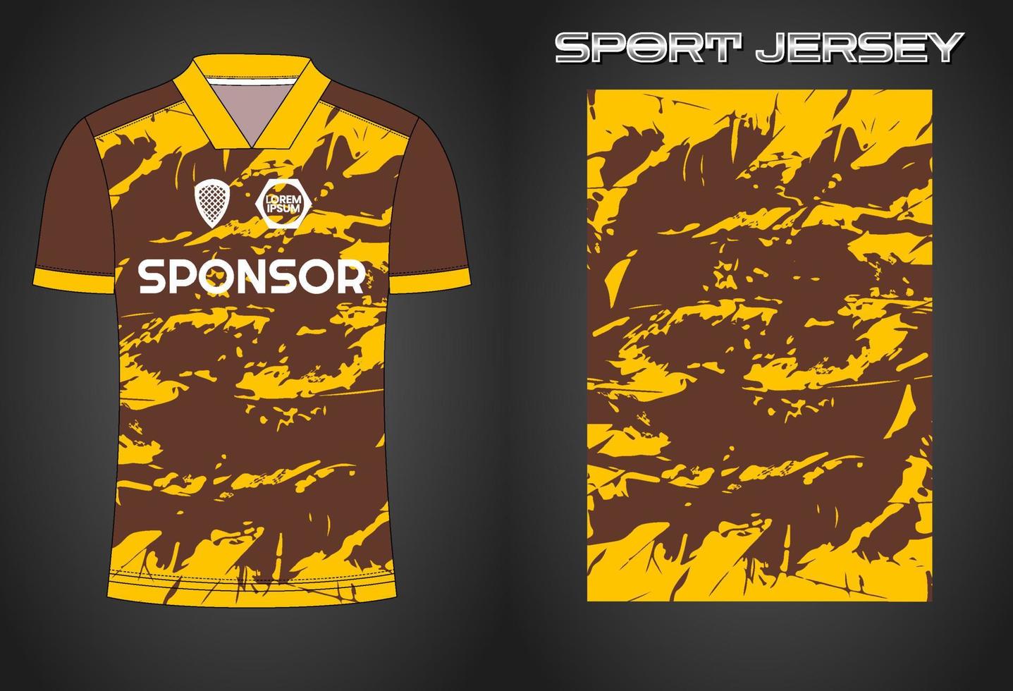 Soccer jersey sport shirt design template vector