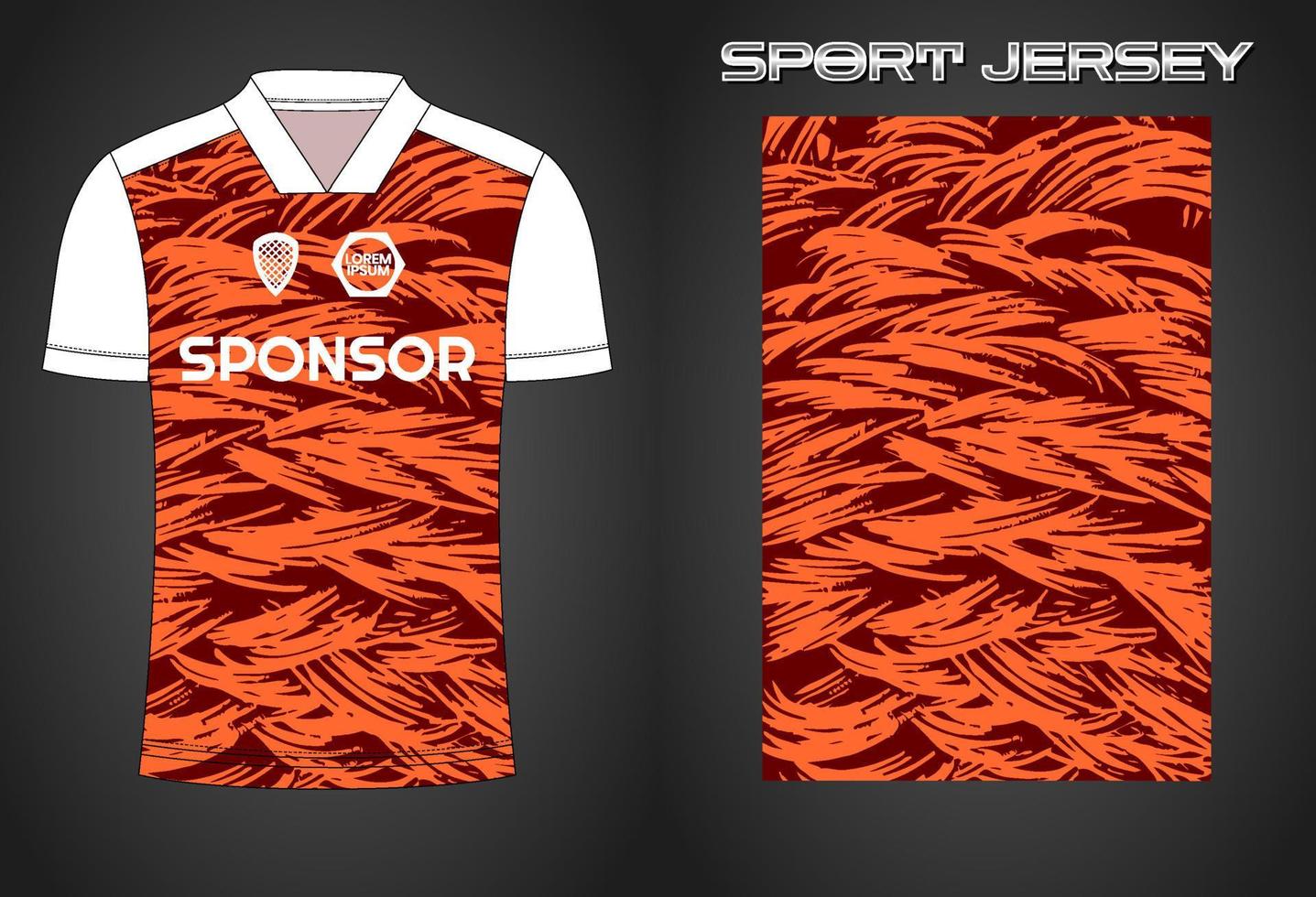 Soccer jersey sport shirt design template vector