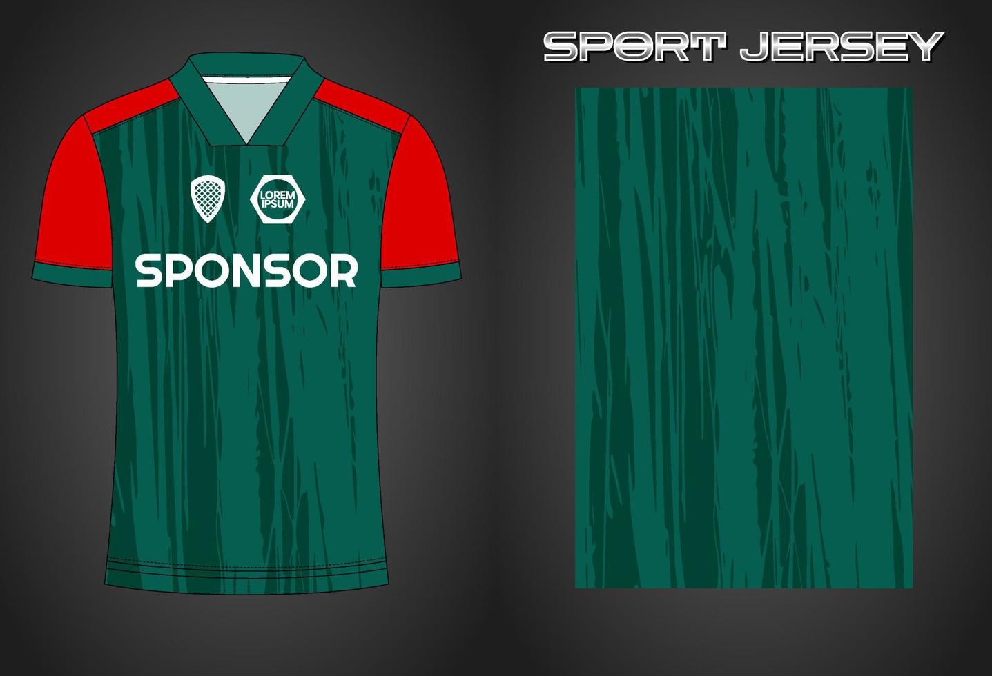 Soccer jersey sport shirt design template vector