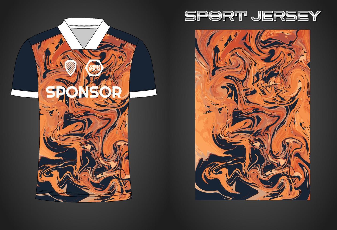 Soccer jersey sport shirt design template vector