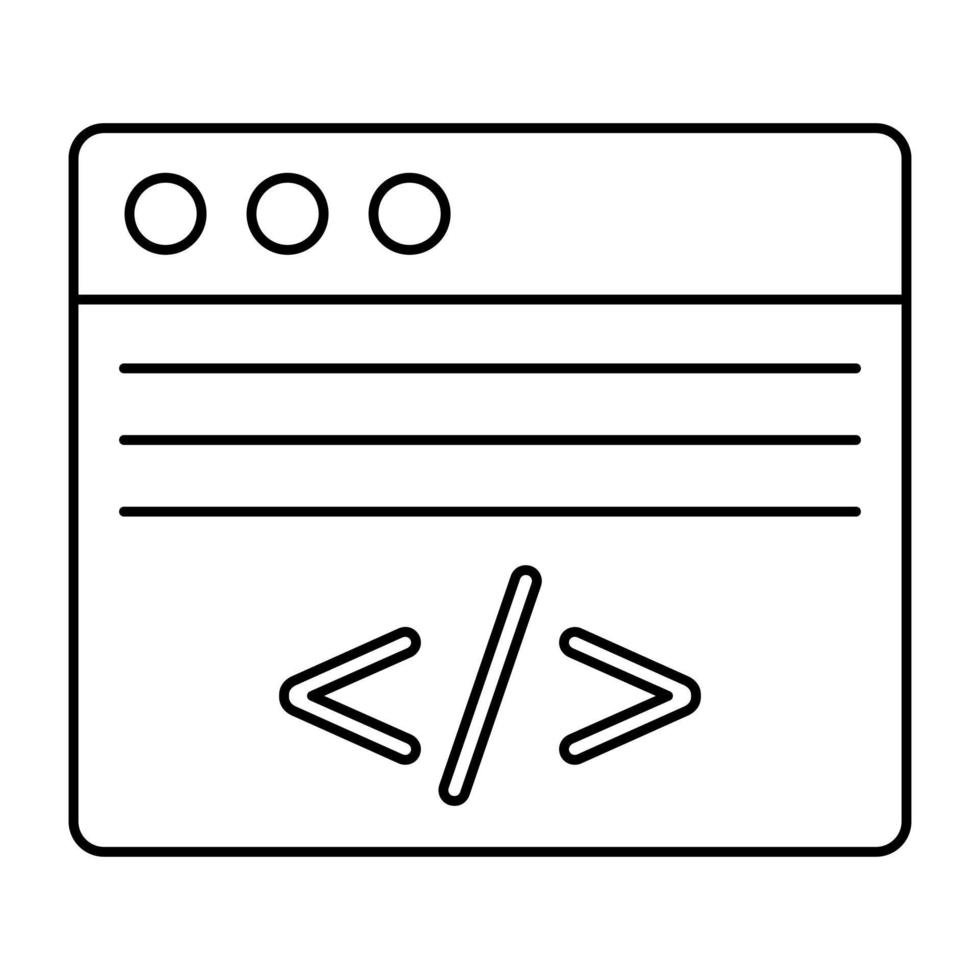 icono de diseño perfecto de codificación web vector