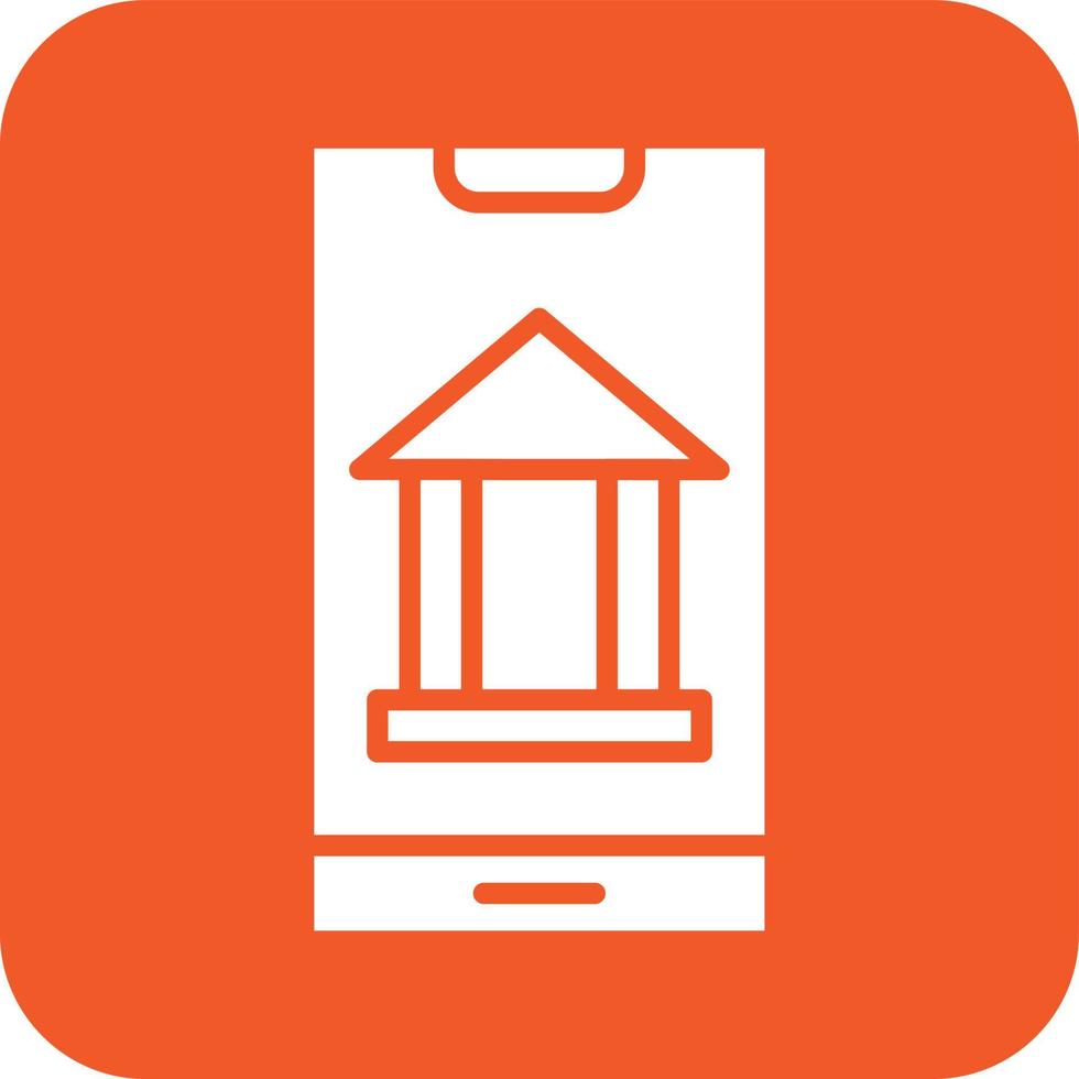 Mobile Banking Vector Icon Design Illustration