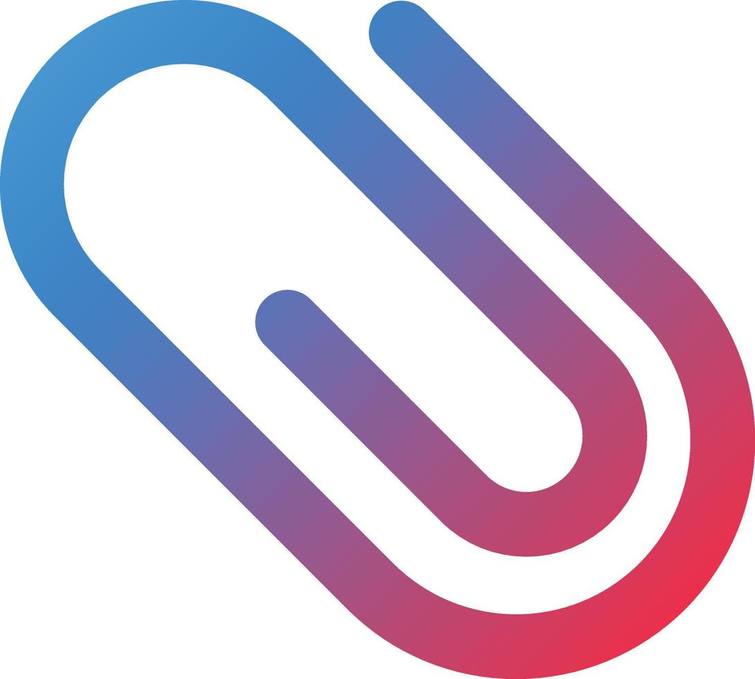 Paper Clip Icon Style vector