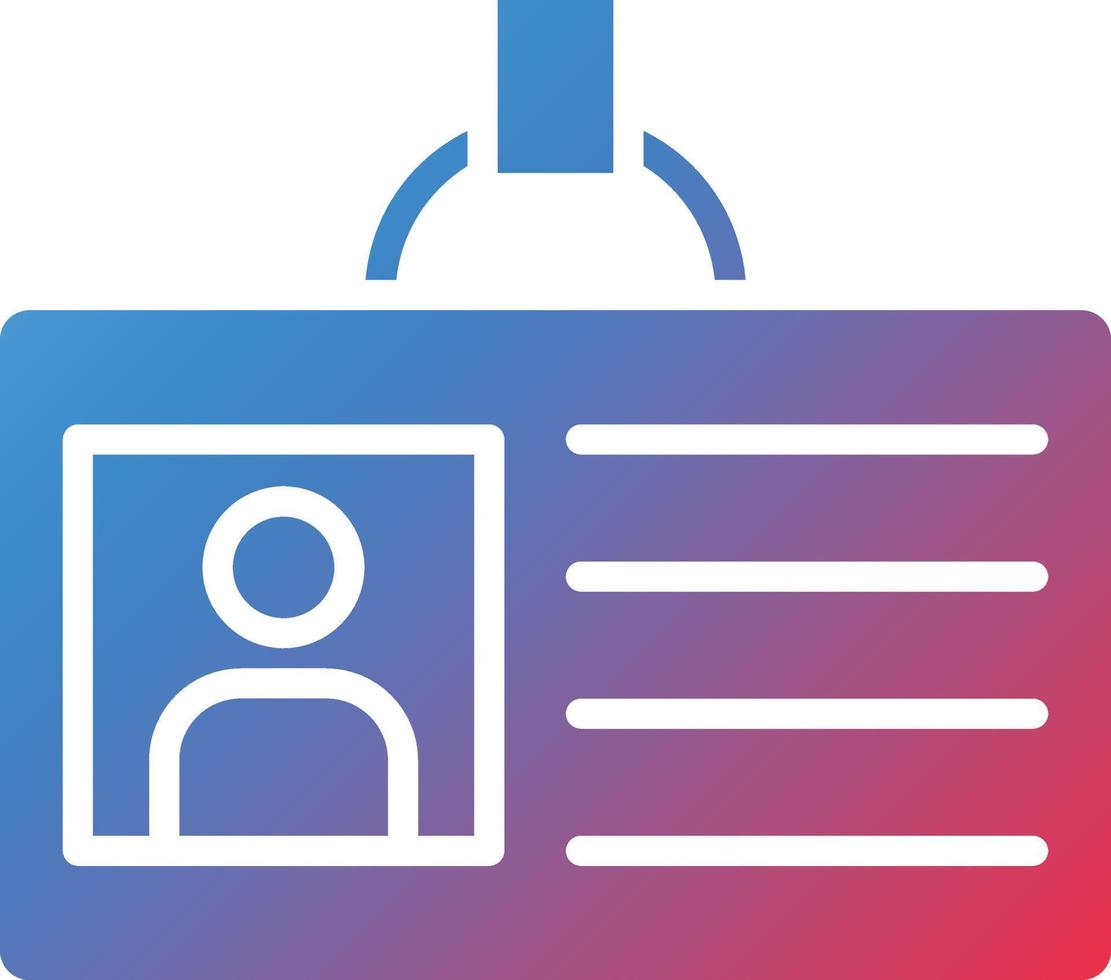 Id Card Icon Style vector
