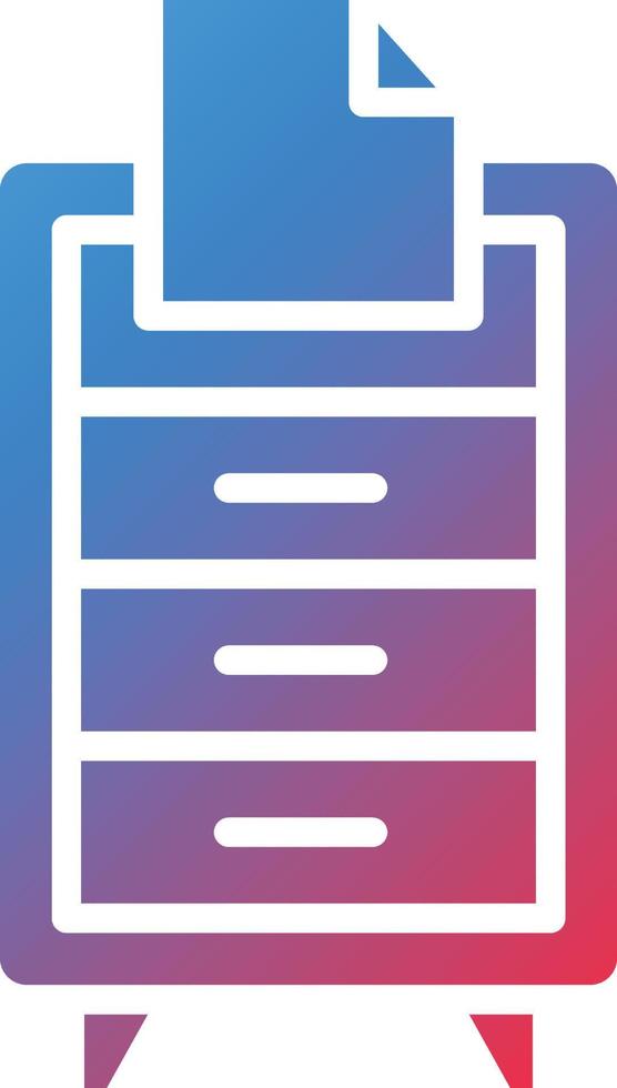 Filing Cabinet Icon Style vector