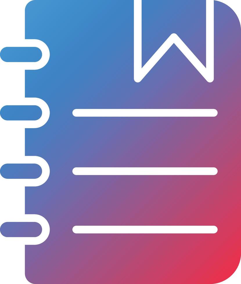 Notepad Icon Style 12765642 Vector Art at Vecteezy