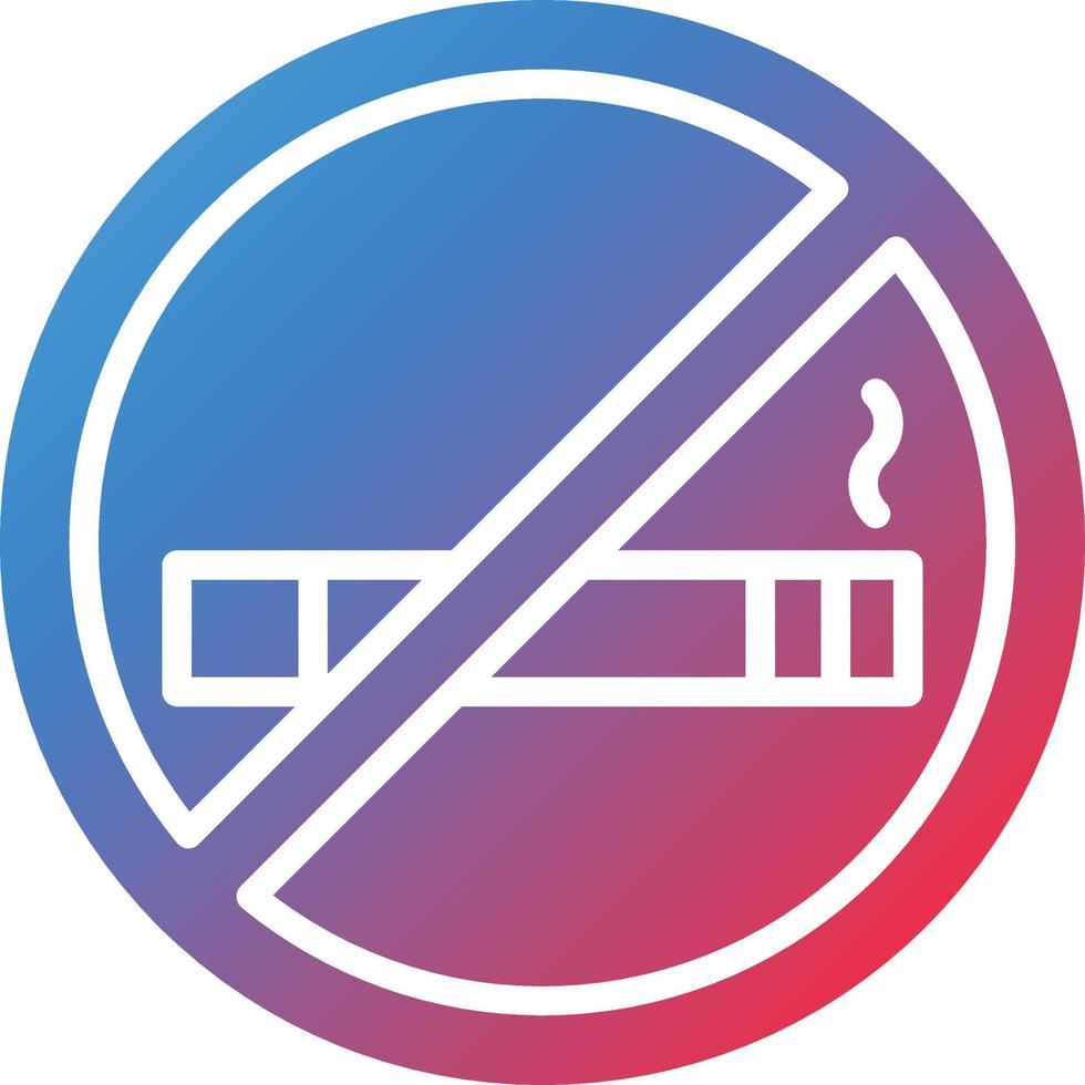 No Smoking Icon Style vector