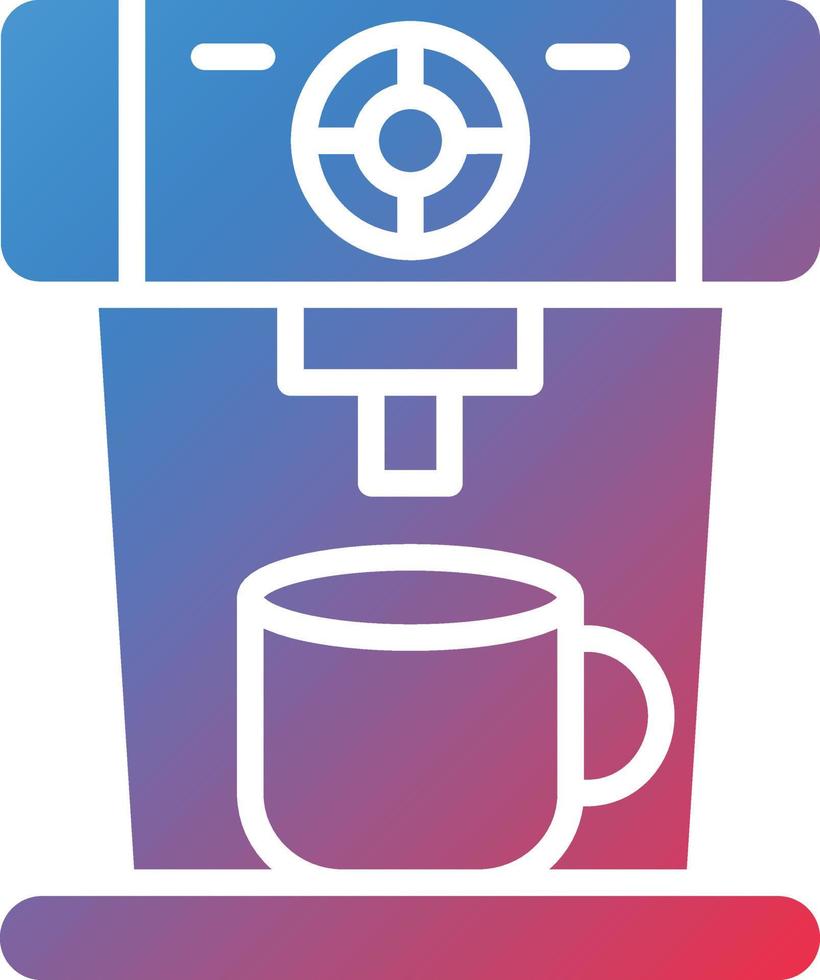 Coffee Machine Icon Style vector