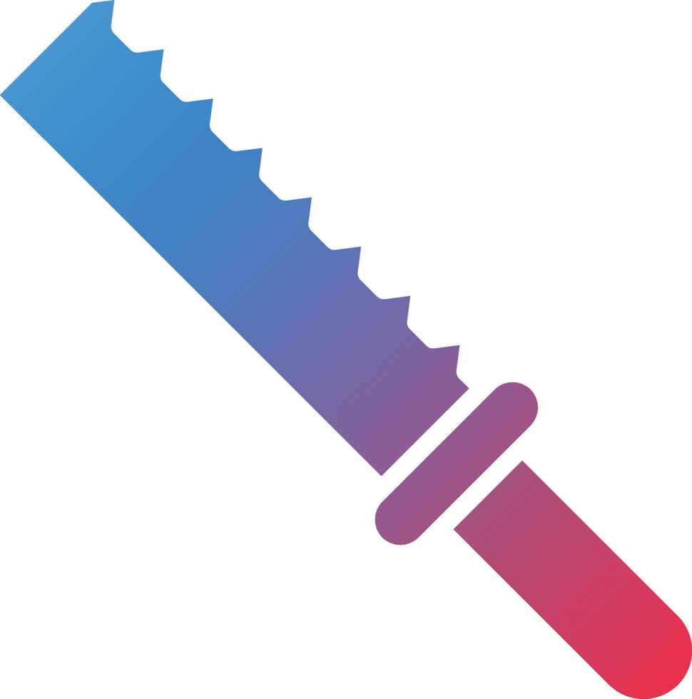 Bread Knife Icon Style vector