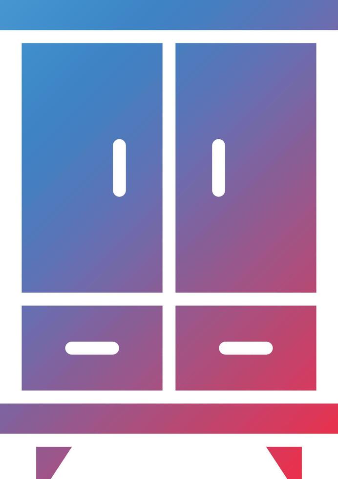 Cupboard Icon Style vector