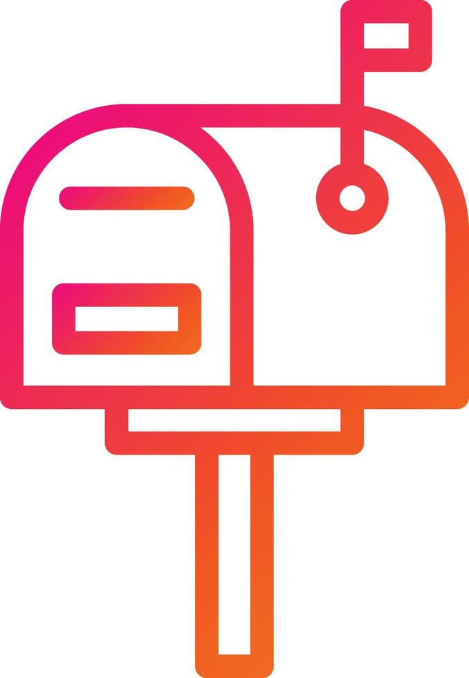 Mailbox Vector Icon Design Illustration