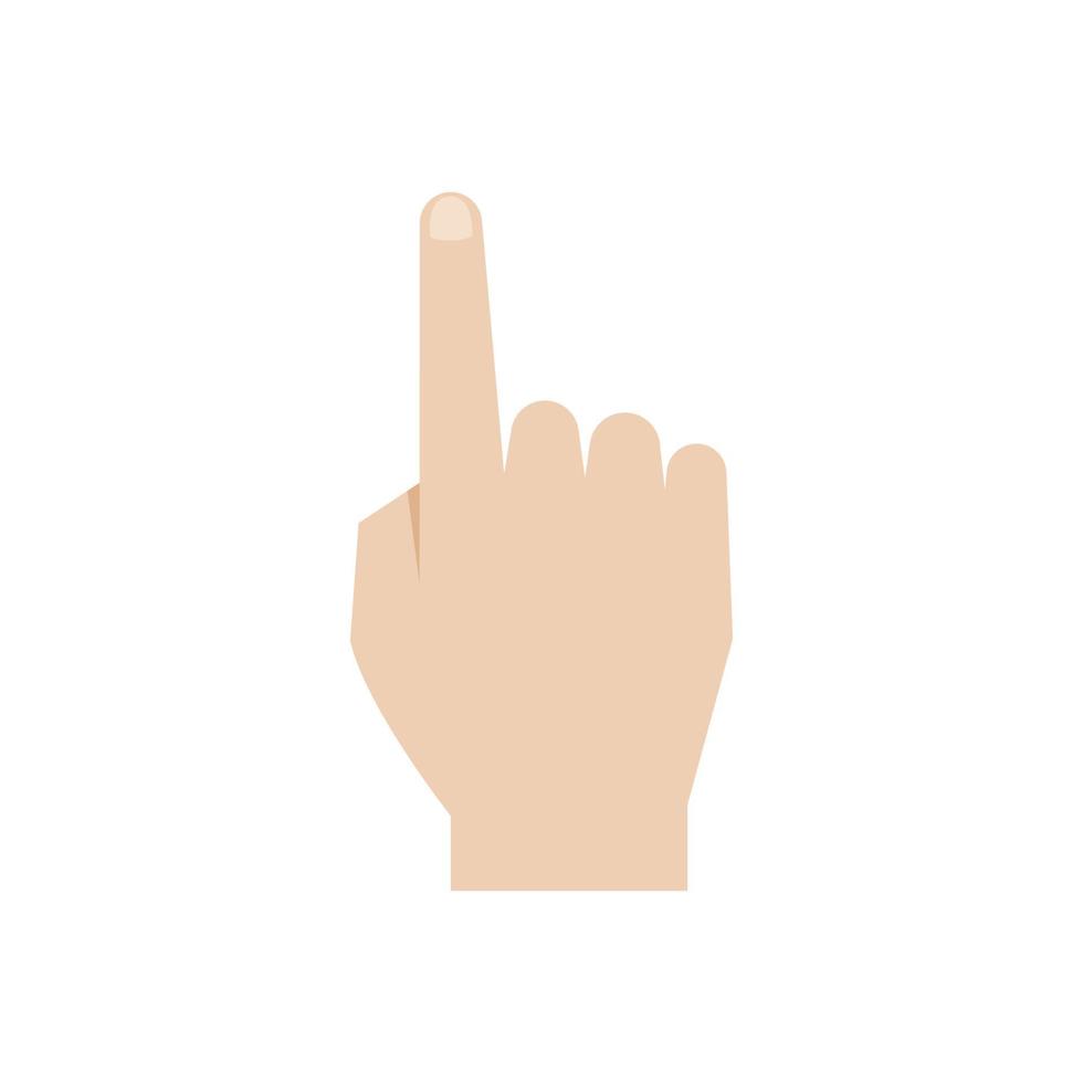 Finger and hand design that is touched or click on the screen or other surface, pointing finger gesture, Vector. vector