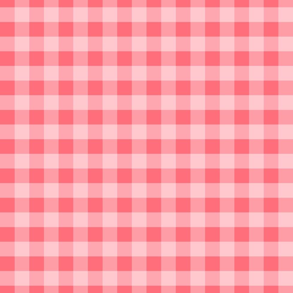 Red gingham seamless pattern background. vector