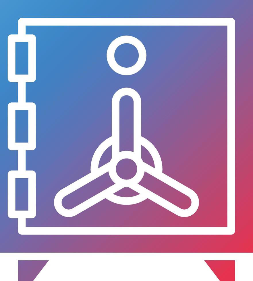 Safe Box Icon Style vector