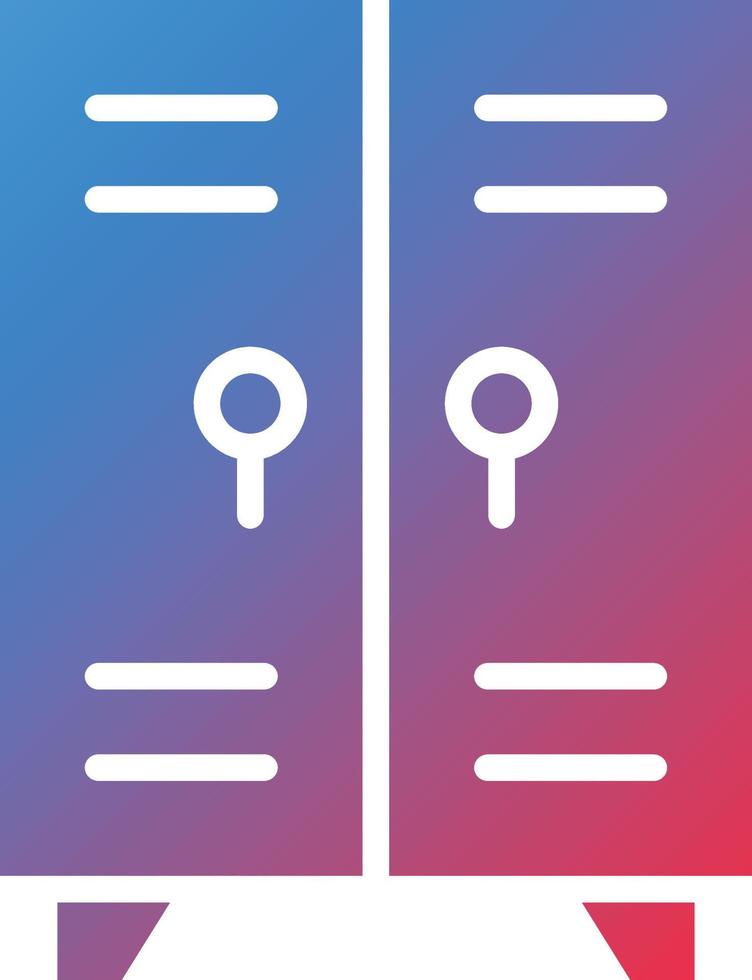 Lockers Icon Style vector