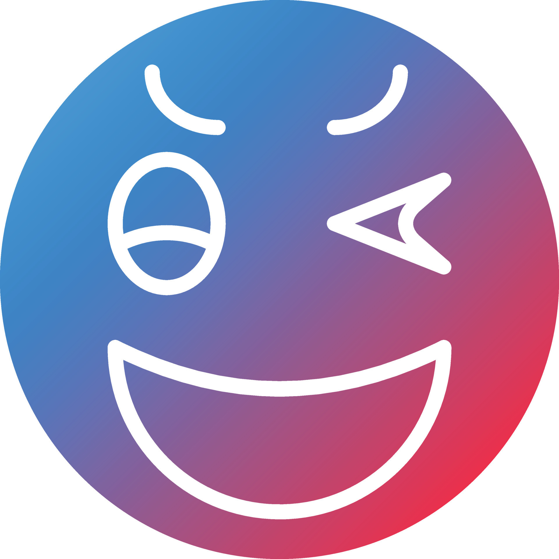 Wink Icon Style 12766582 Vector Art at Vecteezy