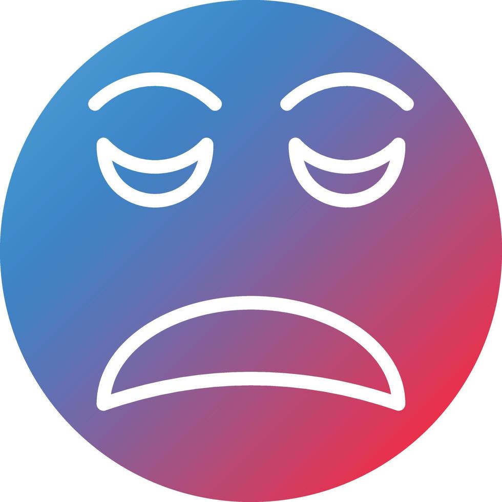 Disappointed Icon Style vector