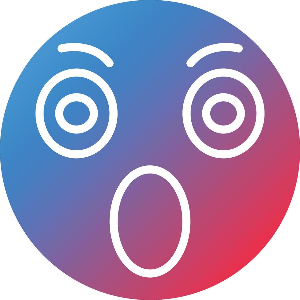 Surprised Icon Style vector