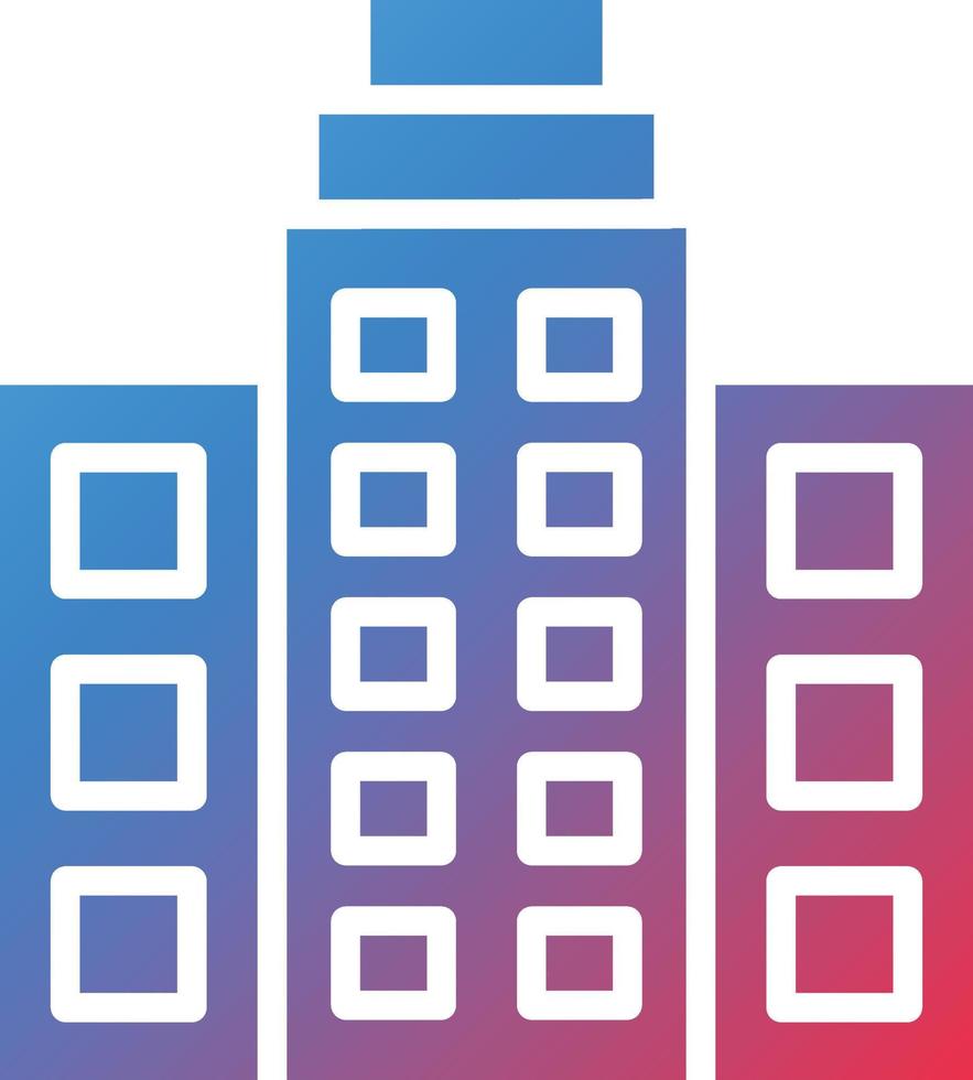 Office Building Icon Style vector