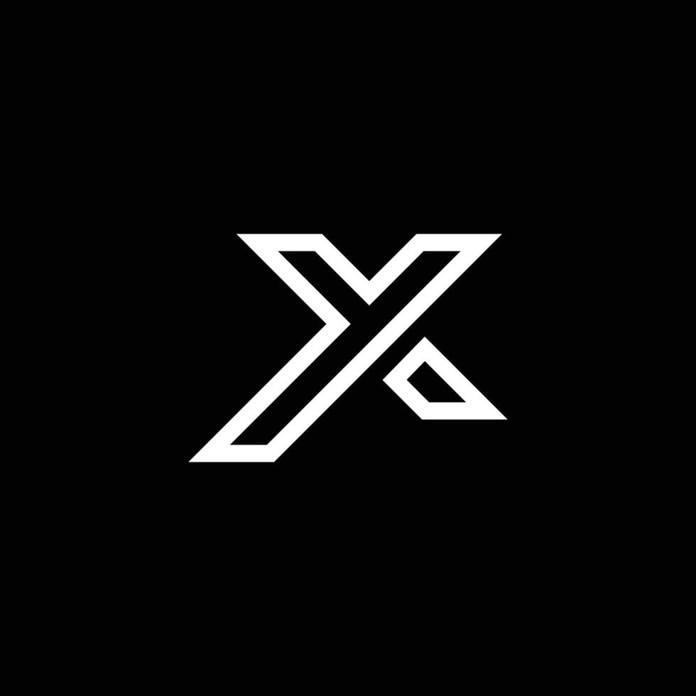 Modern letter y x k creative monogram logo vector