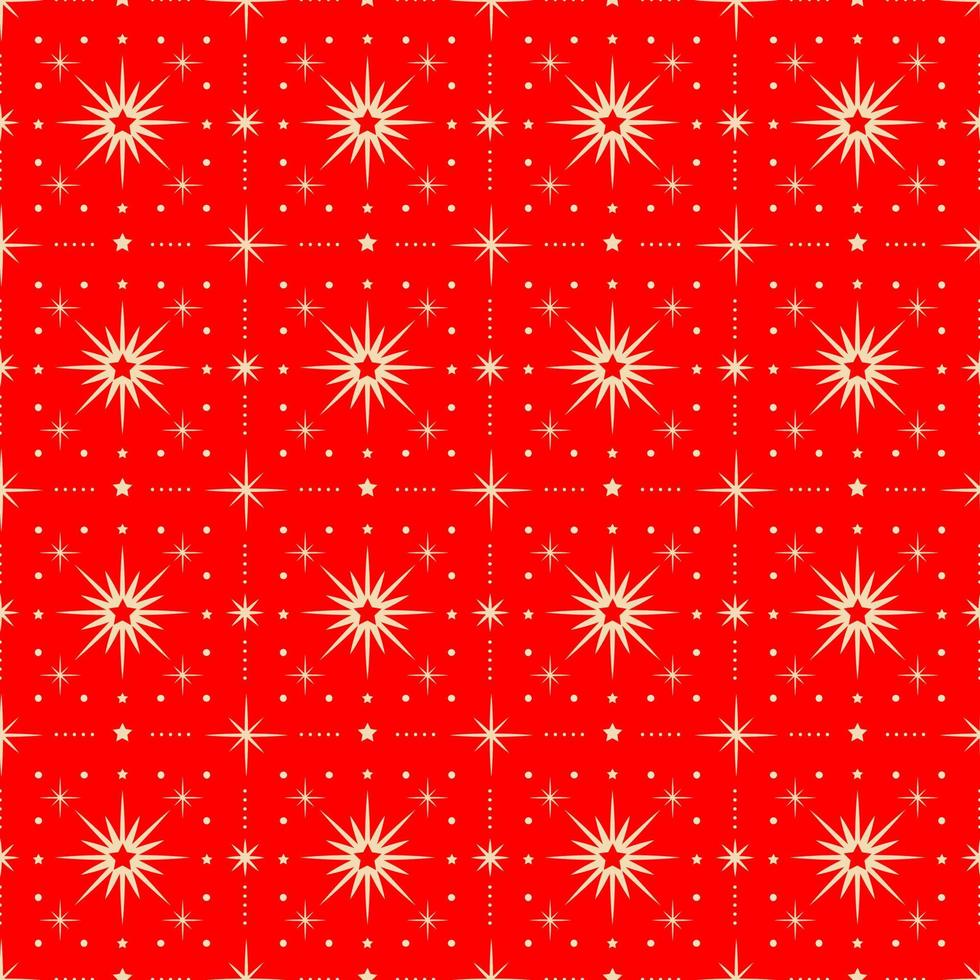 Christmas New Year seamless pattern with snowflakes. vector