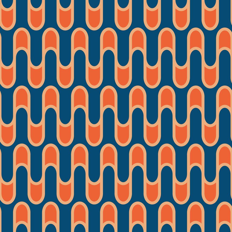 Retro pattern in the style of the 70s and 60s vector