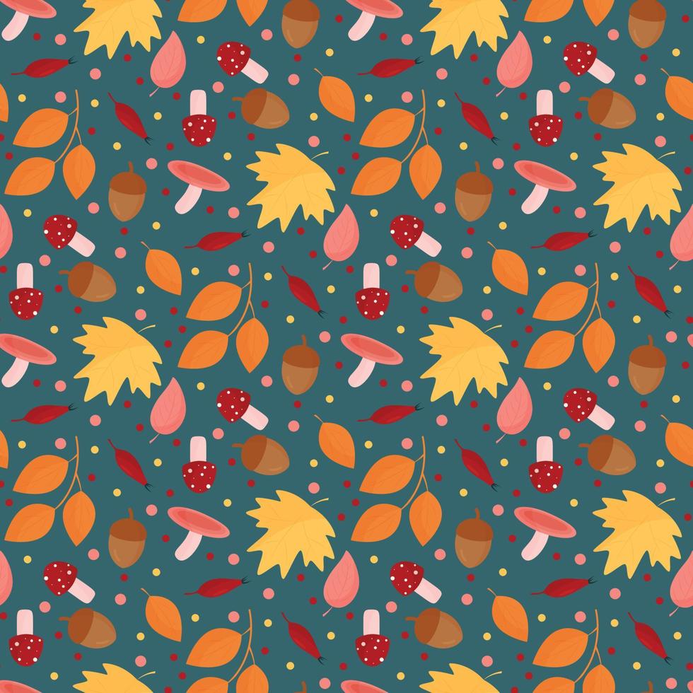 autumn pattern design vector