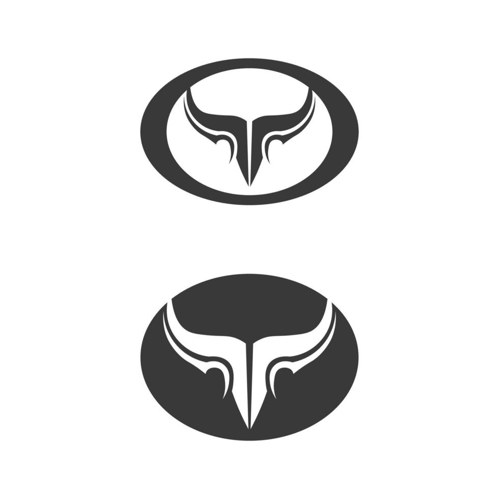 Bull logo and symbols vector template icons app