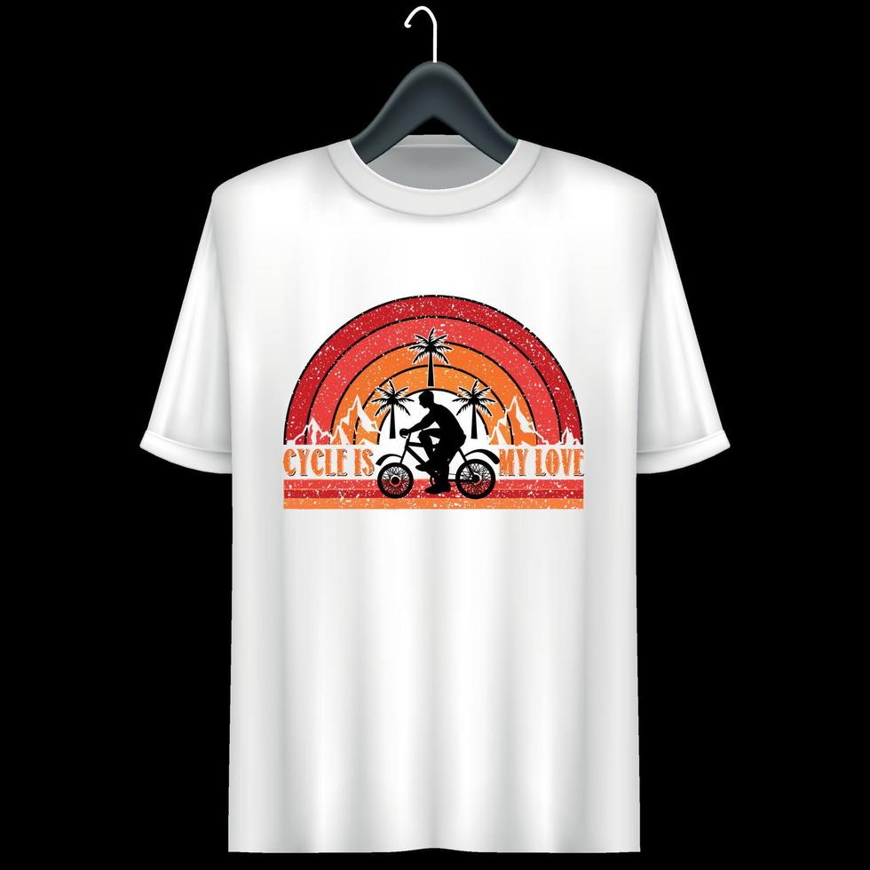 Cycle t-shirt design vector