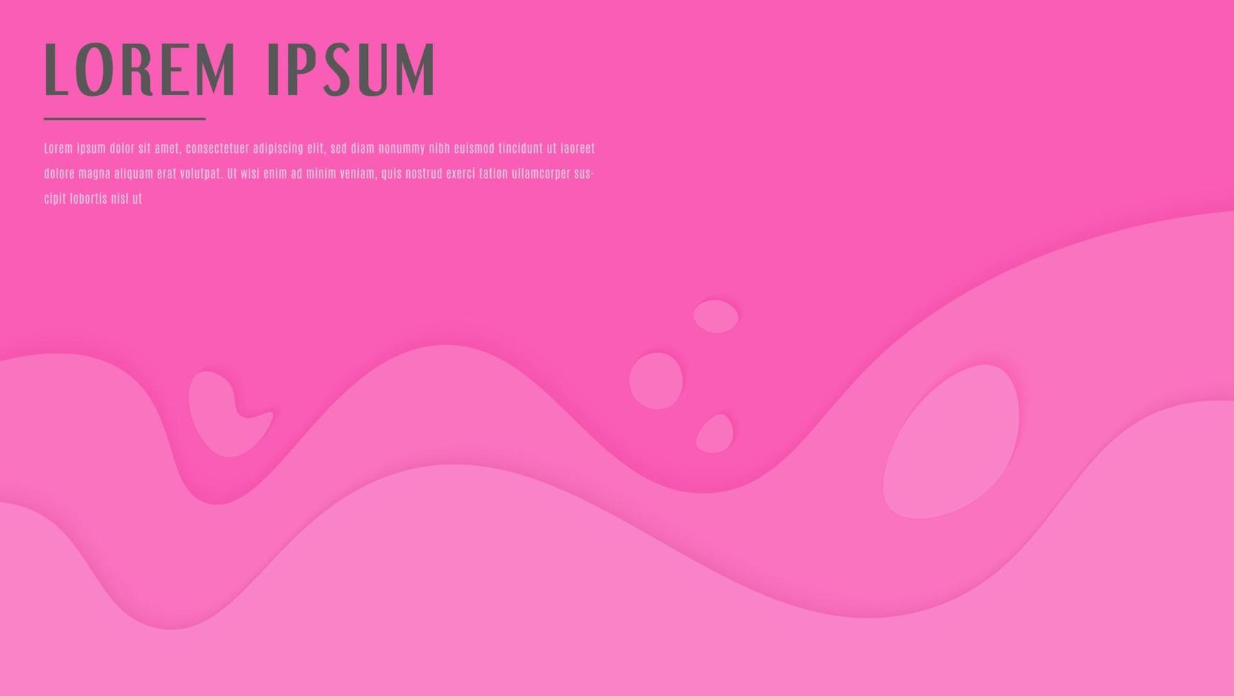 Minimal Pink Slime Papercut Style Design Background vector