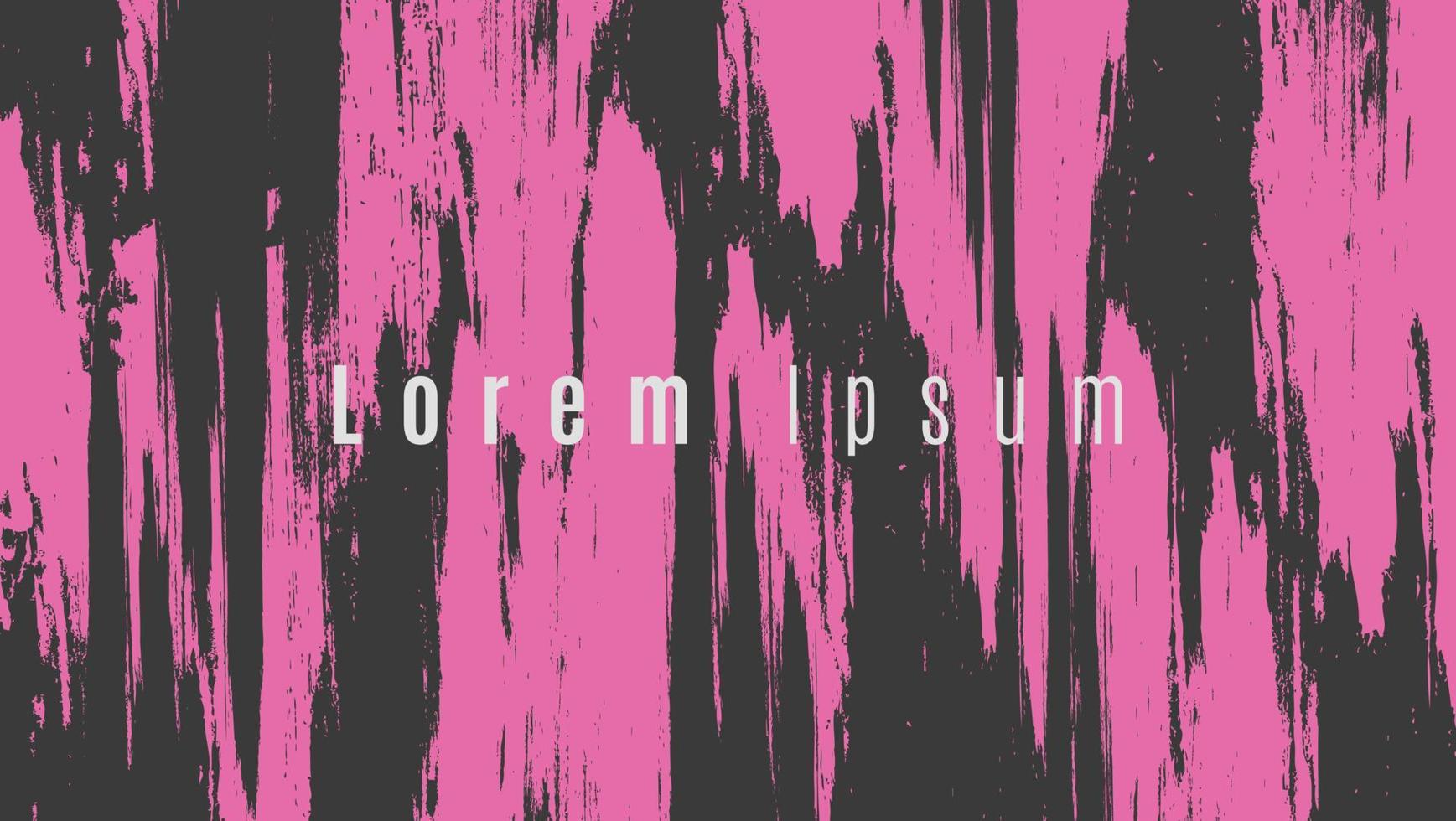 Fondo de grunge rosa abstracto con textura de cero negro vector