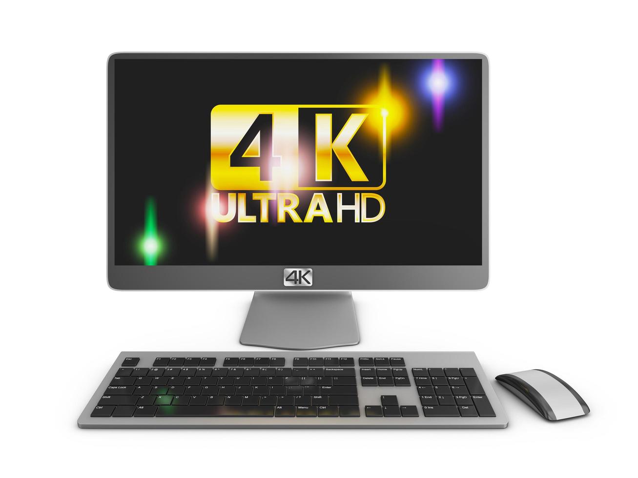 Modern computer 4K photo