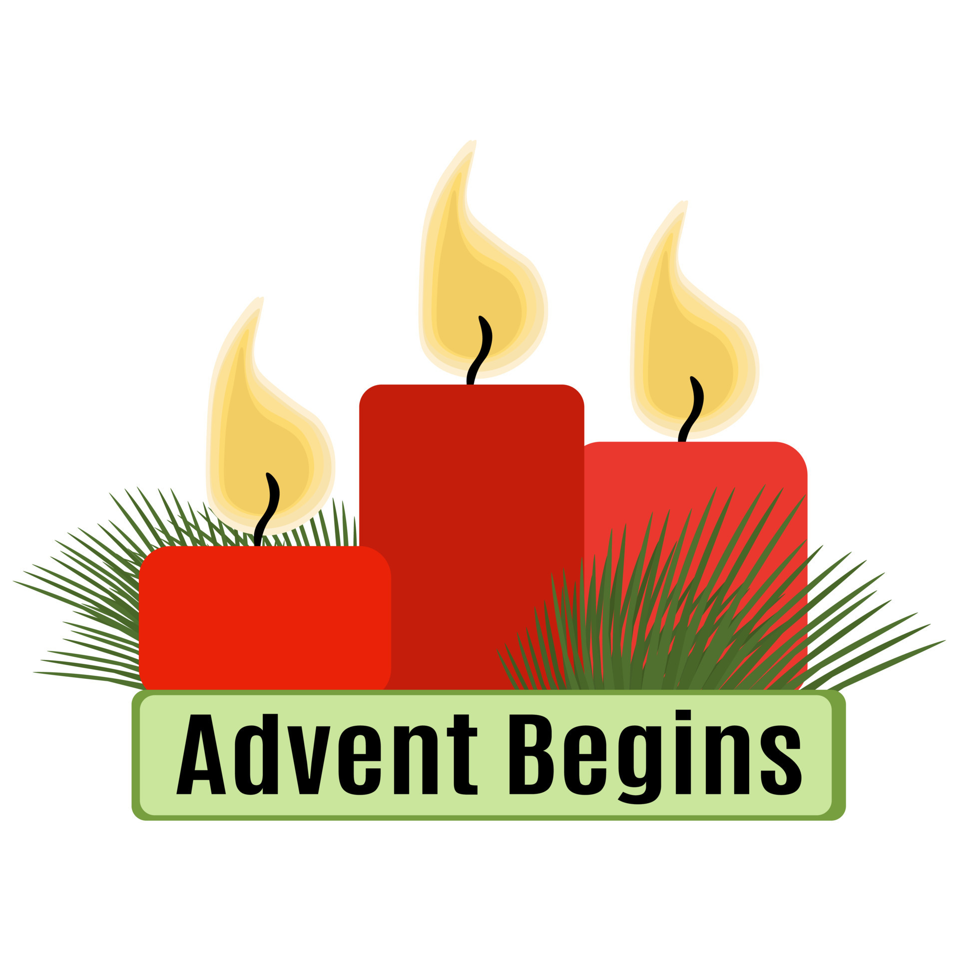 Advent Begins, Idea for poster, banner, flyer or postcard 12768295