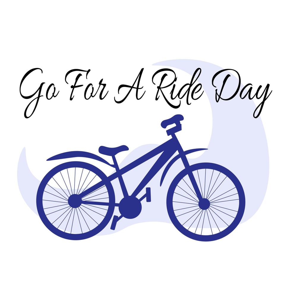 Go For A Ride Day, Idea for poster, banner, flyer or postcard vector