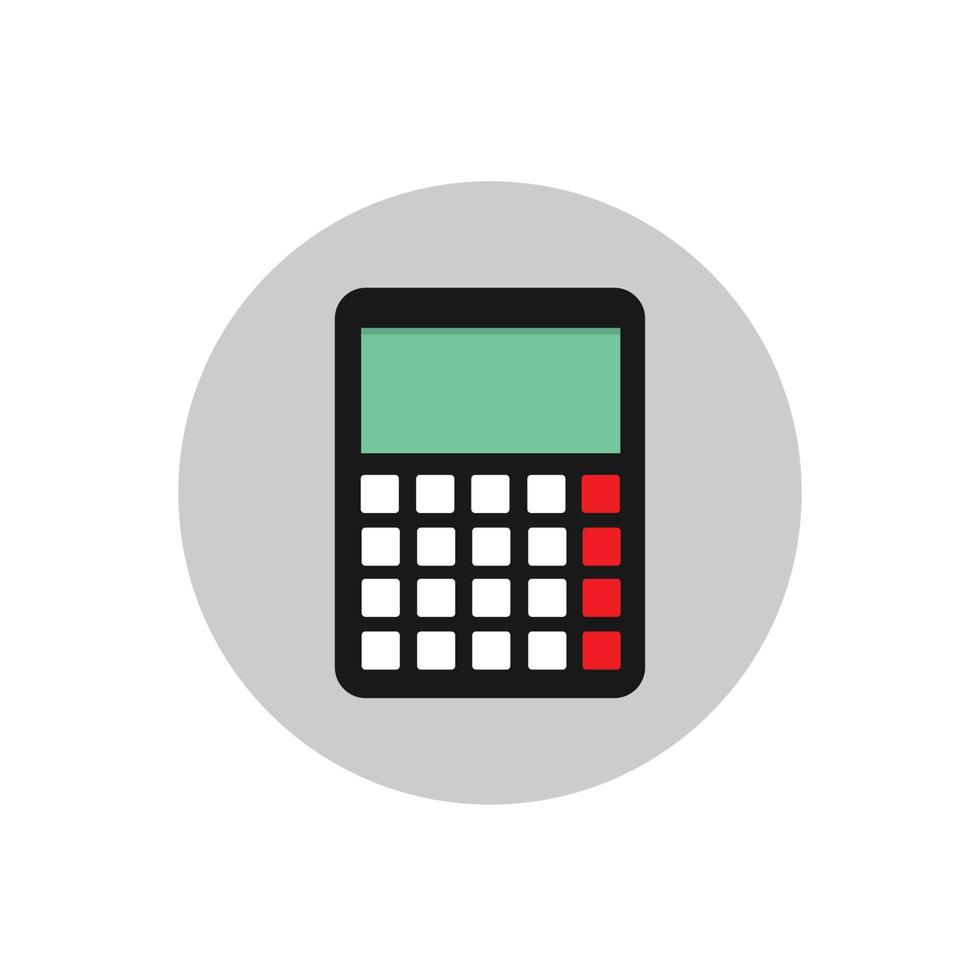 Flat Calculator Vector Illustration