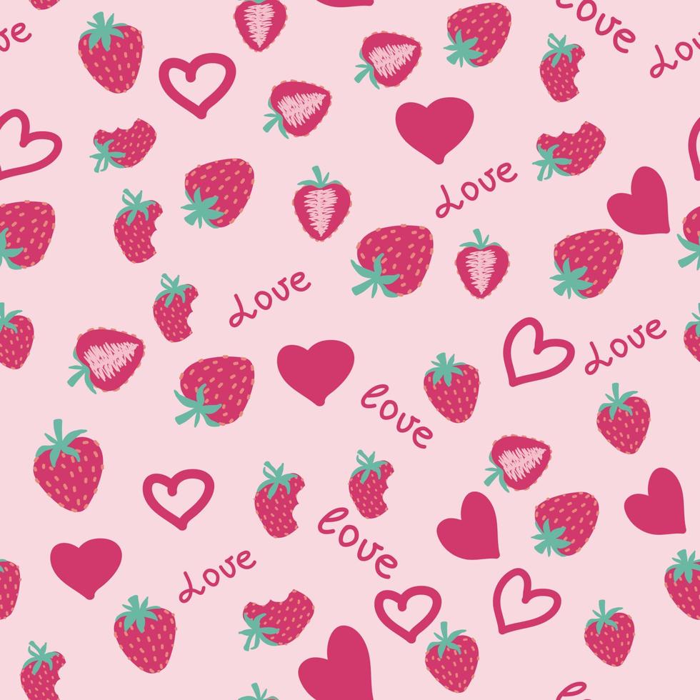 Strawberry Patterns, Red strawberry, Strawberry Backgrounds, Strawberry Love Card vector
